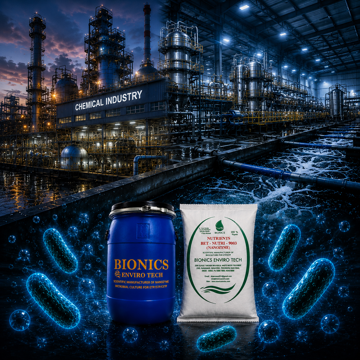 Chemical Industry wastewater treatment case study